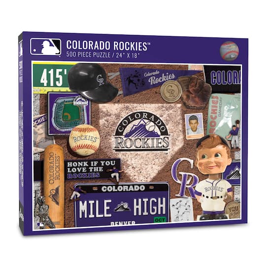 MLB Baseball Retro Series 500 Piece Puzzle By Youthefan in Colorado Rockies | 18" x 24" | Michaels®